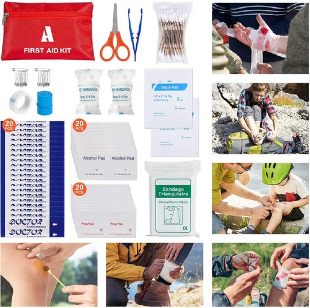 323pzs Kit De Supervivencia Emergencia Portátil Para Camping 