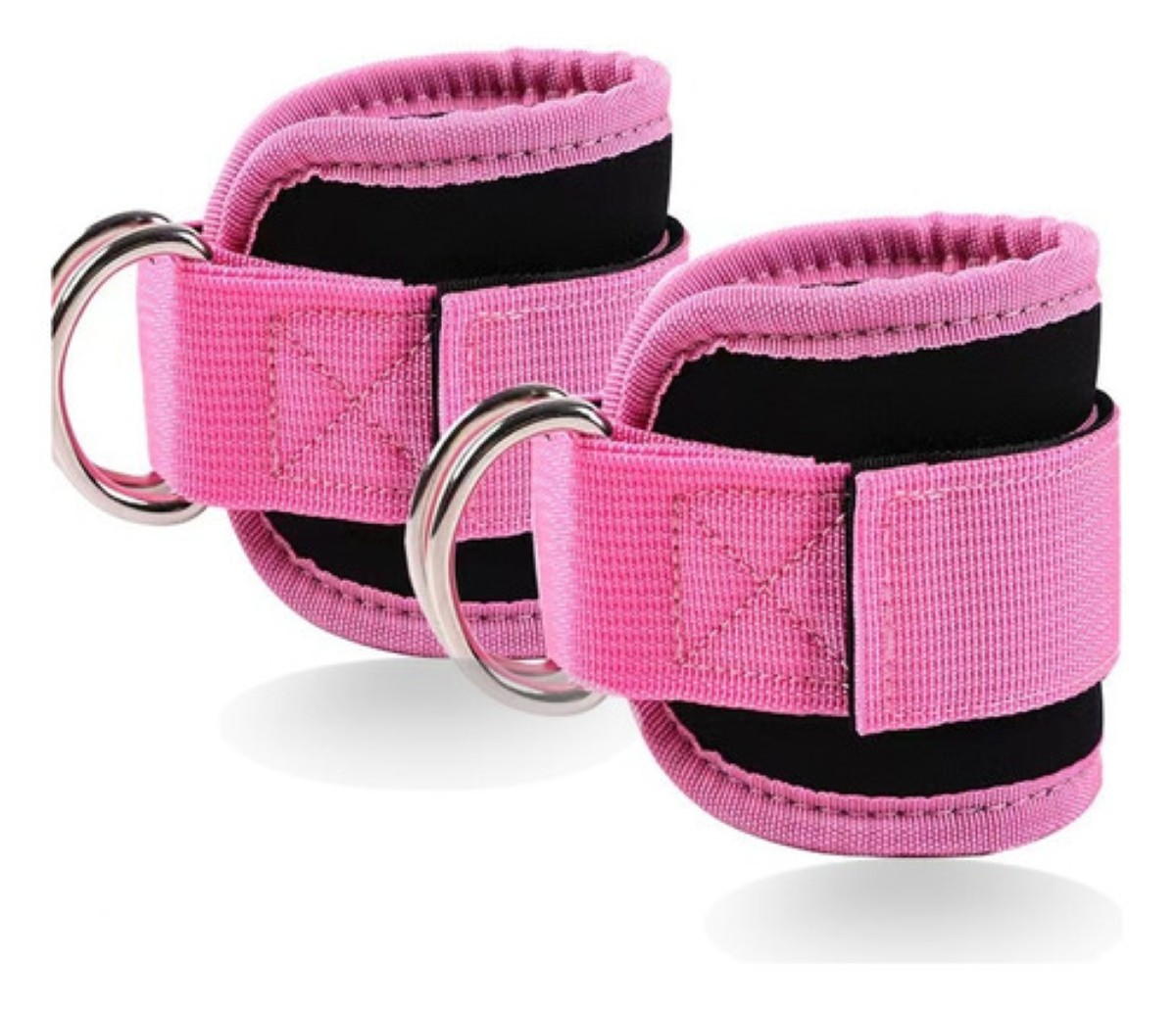 2 Pz Rosa Grillete Para Tobillo Gym Entrenamiento De Glúteo Rosa