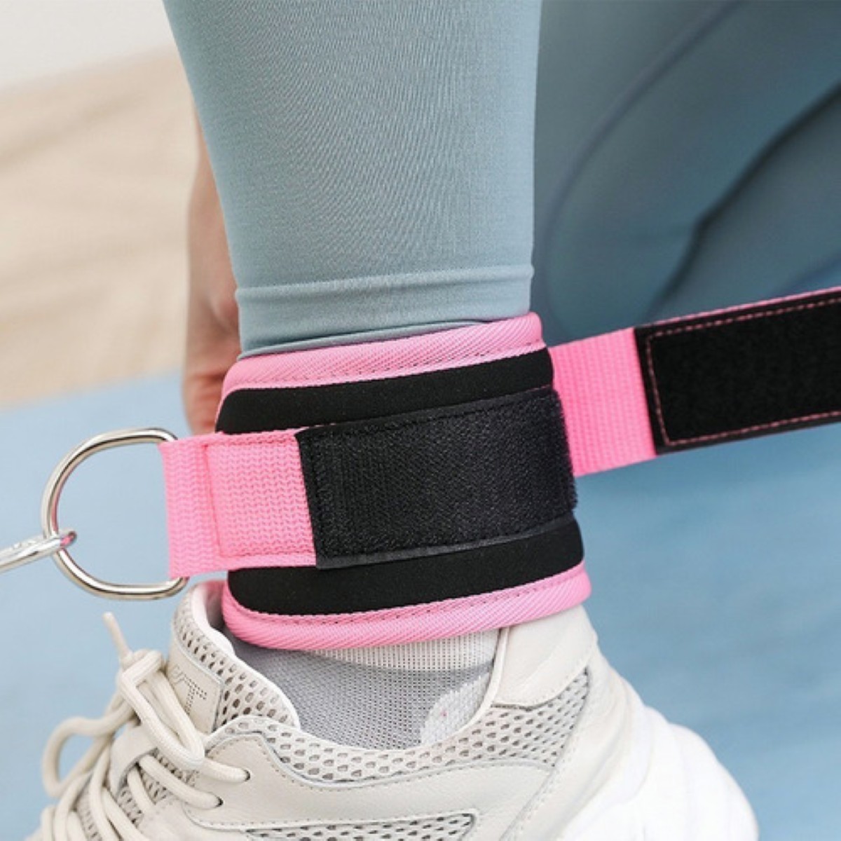 2 Pz Rosa Grillete Para Tobillo Gym Entrenamiento De Glúteo Rosa