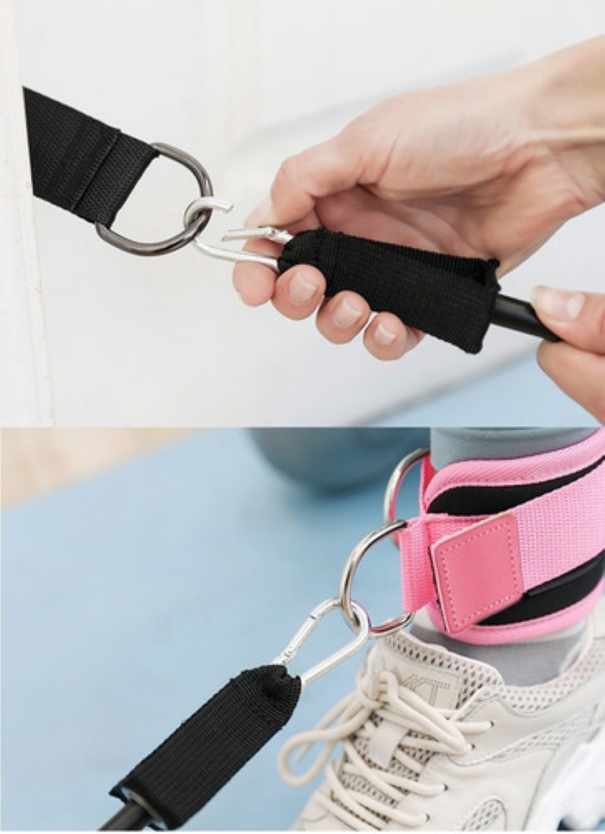 2 Pz Rosa Grillete Para Tobillo Gym Entrenamiento De Glúteo Rosa