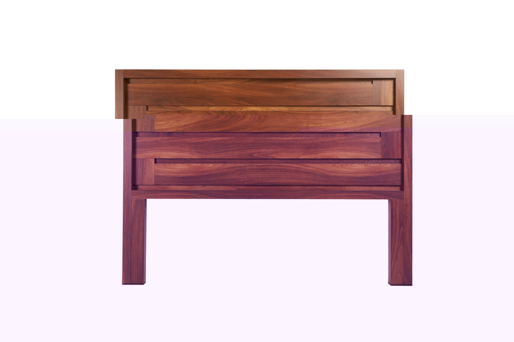 Cabecera King Size Color Nogal - Madera MDF y Melamina