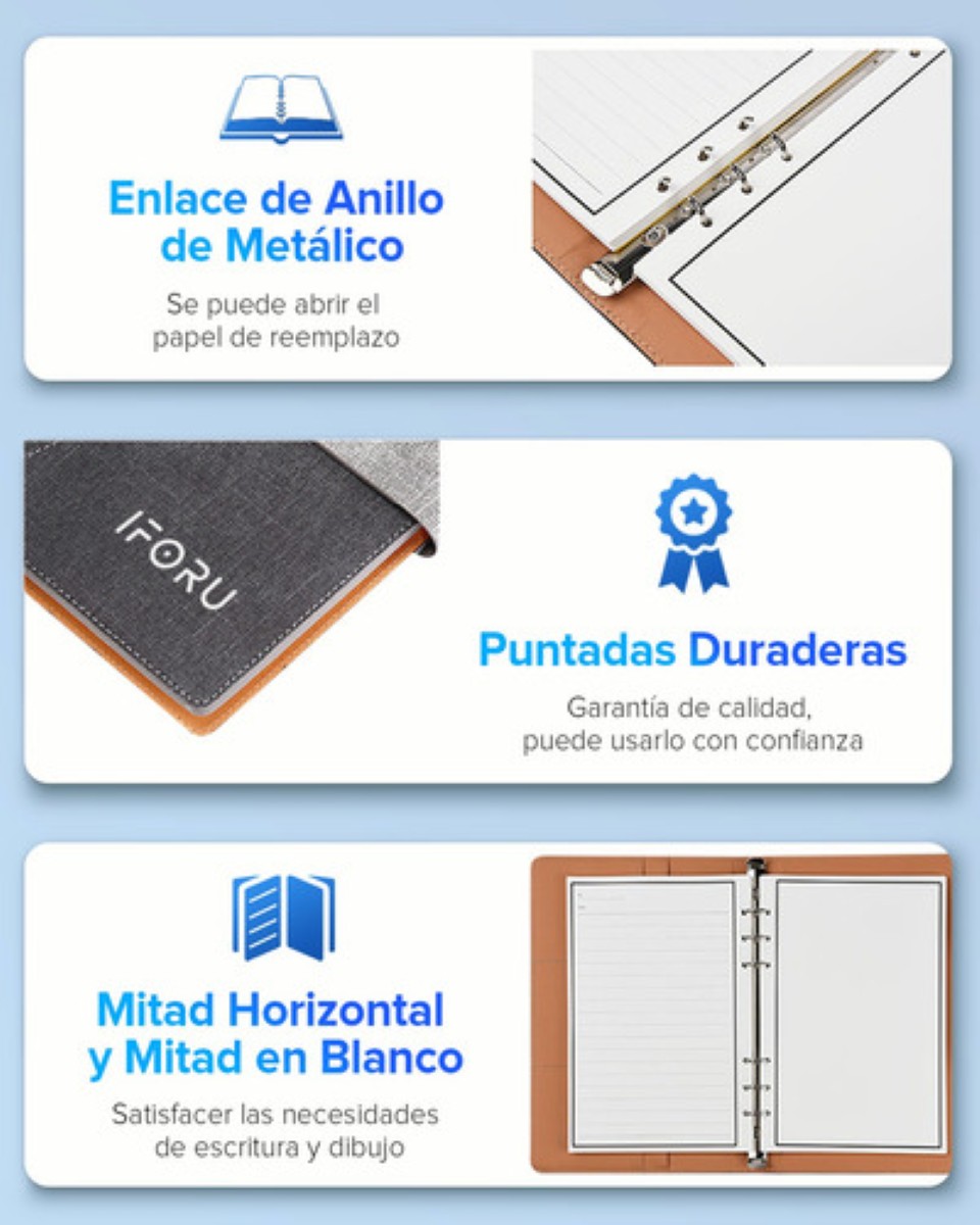 Cuaderno Inteligente Reutilizable Libreta 100 Page 2 Plumas Gris 