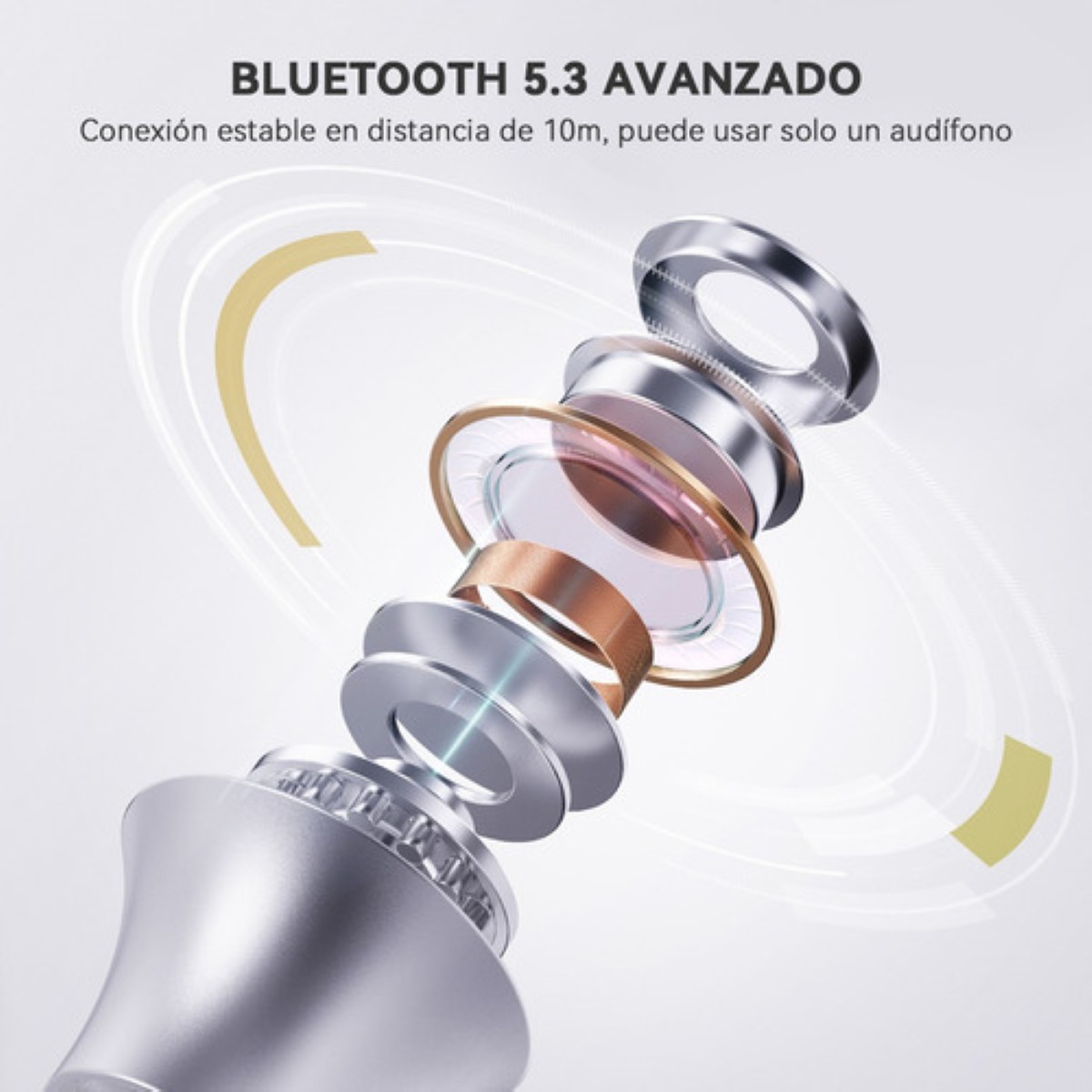 Audífonos Inalámbricos Mini Microfono Para Ios Android Bt5.3 Rosa