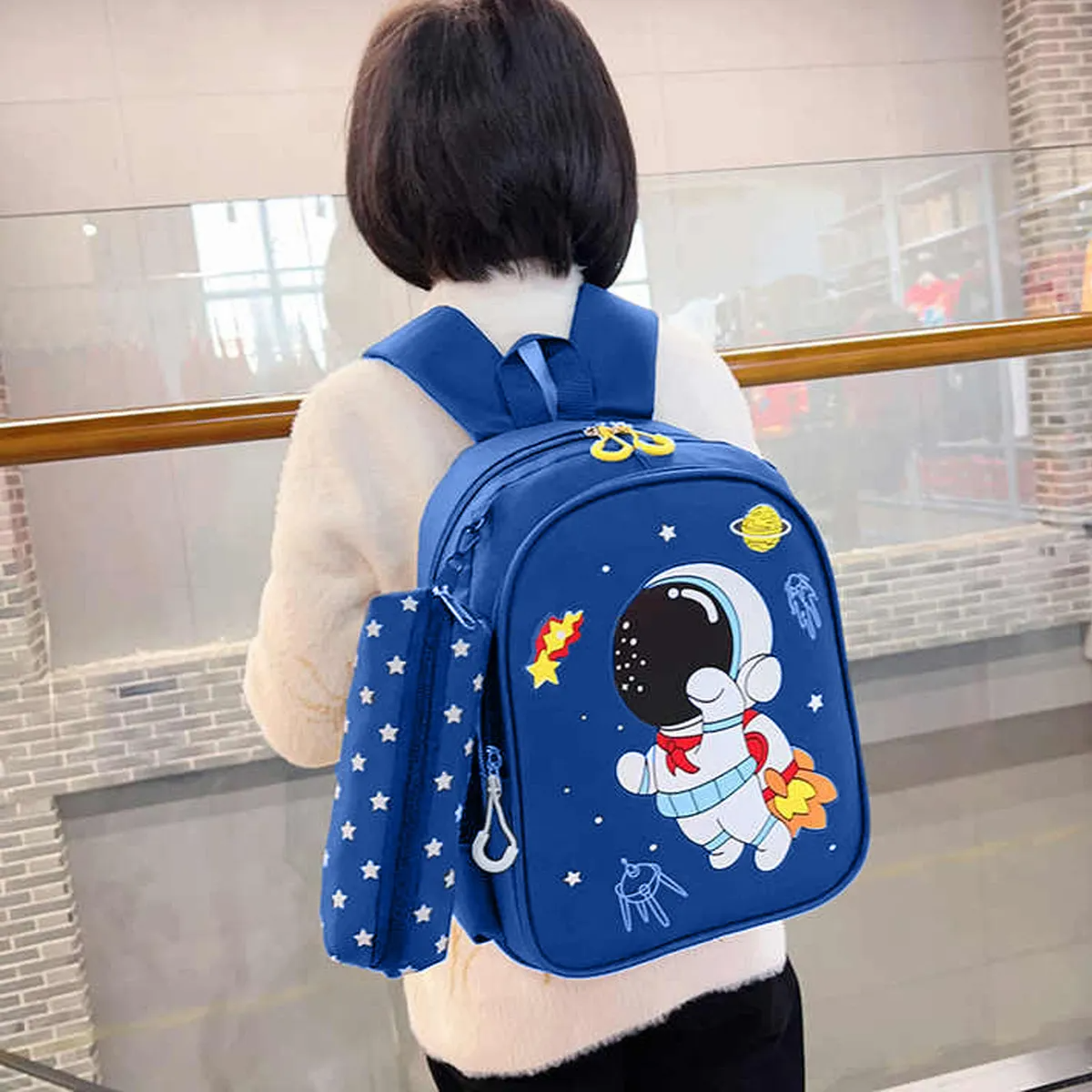 Mochila Impermeable Para Alumnos De Primaria, Mochila Para Niño, Diseño En Tela De Nailon, Astronauta