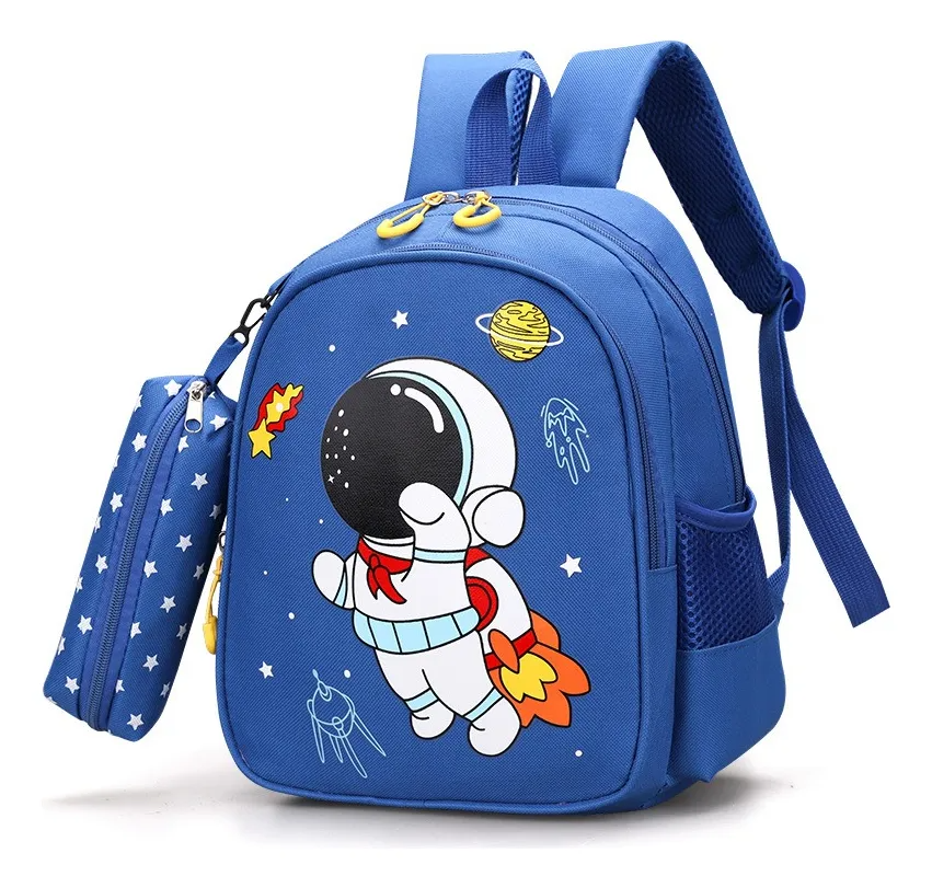 Mochila Impermeable Para Alumnos De Primaria, Mochila Para Niño, Diseño En Tela De Nailon, Astronauta