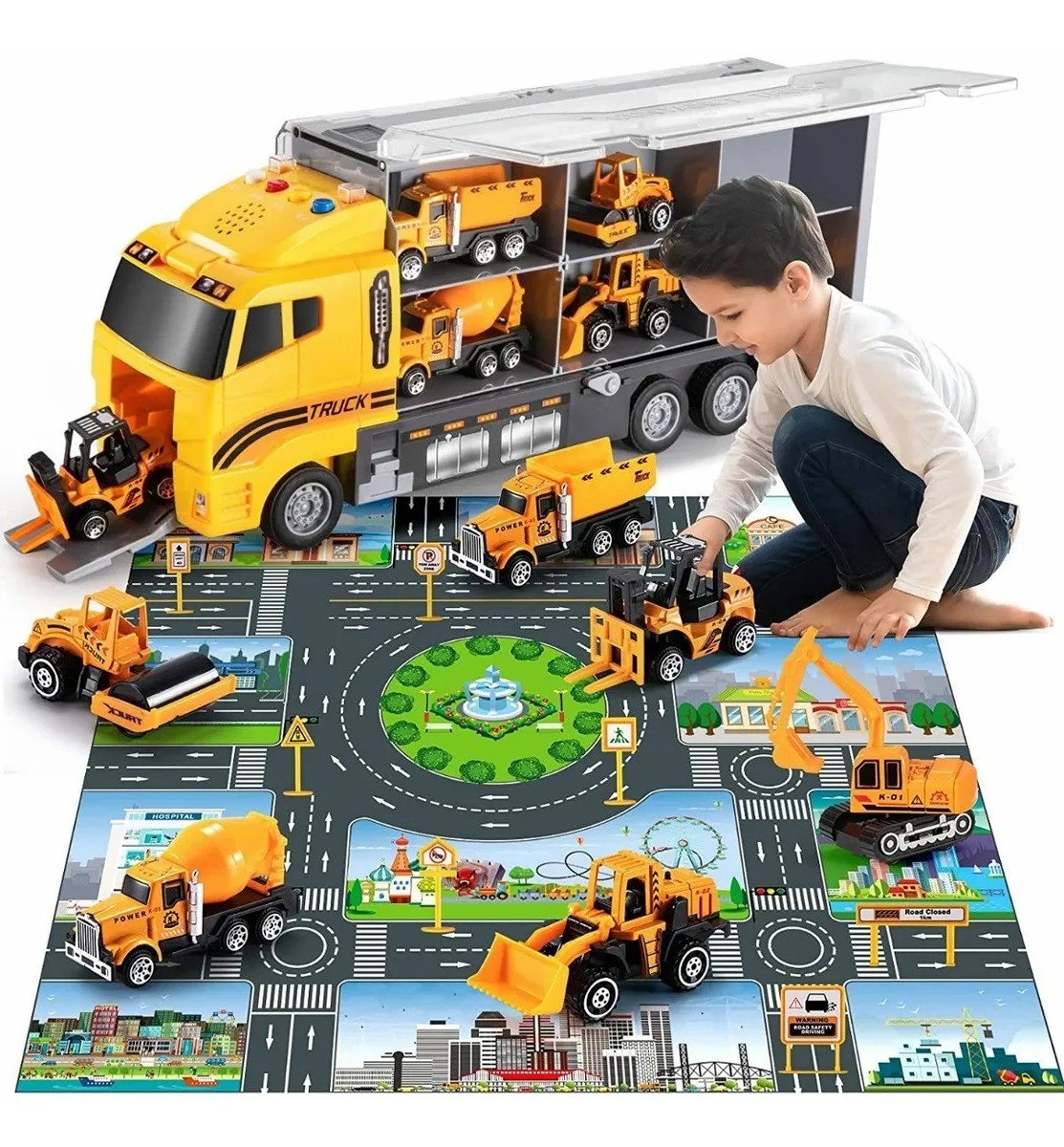 Juguetes Camión Bomberos Para Niños Con Almohadilla De Juego