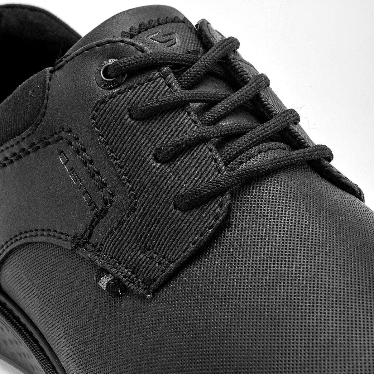 ZAPATO DE VESTIR NEGRO TOTAL PARA HOMBRE EN PIEL COLOR NEGRO 8900