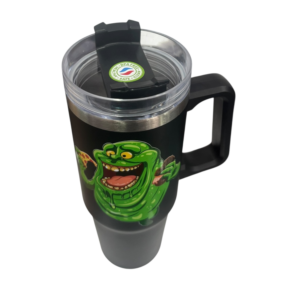 Termo de acero inoxidable color Negro, Pegajoso 30 Oz