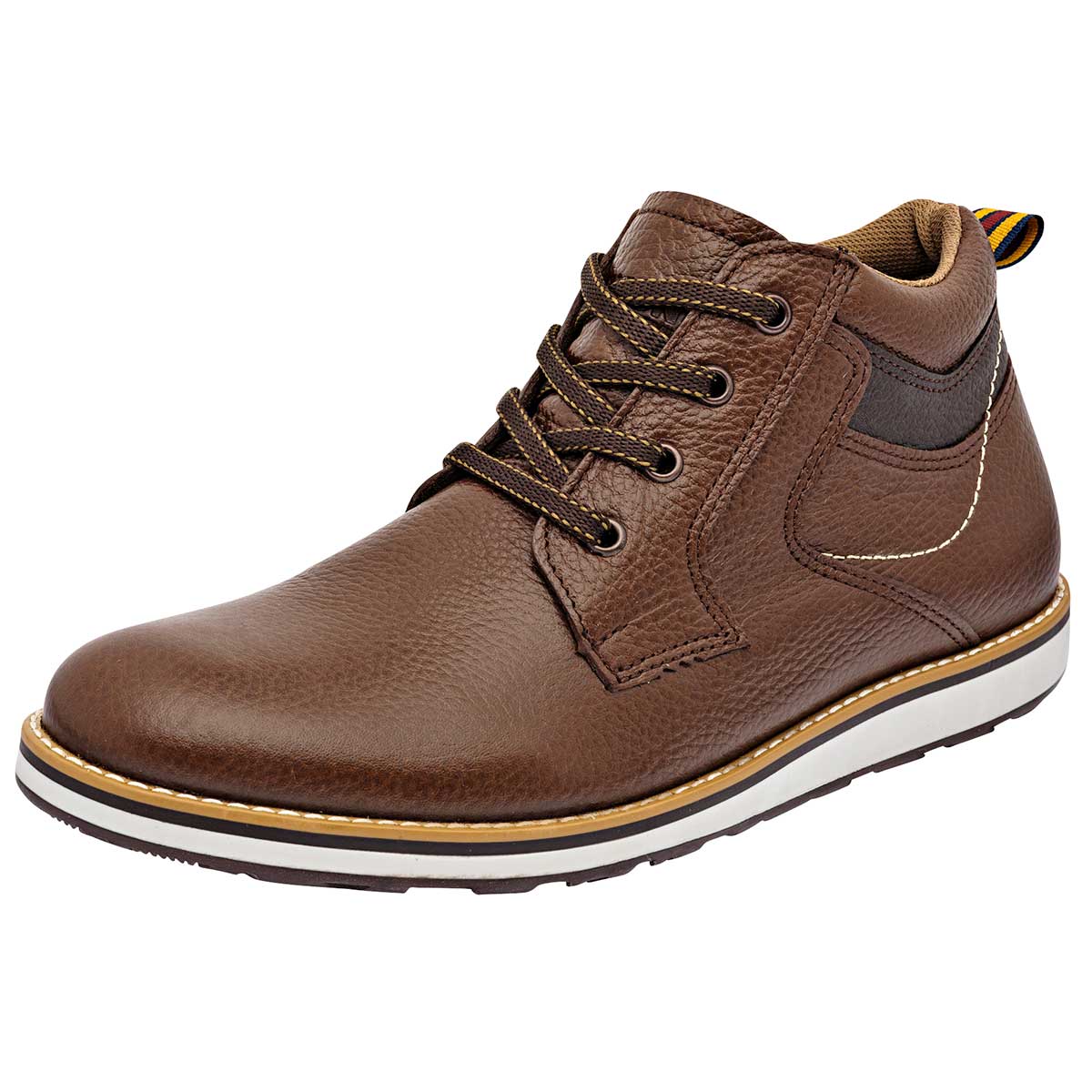 ZAPATO CASUAL VERMONT PARA HOMBRE EN PIEL COLOR CAFE 800
