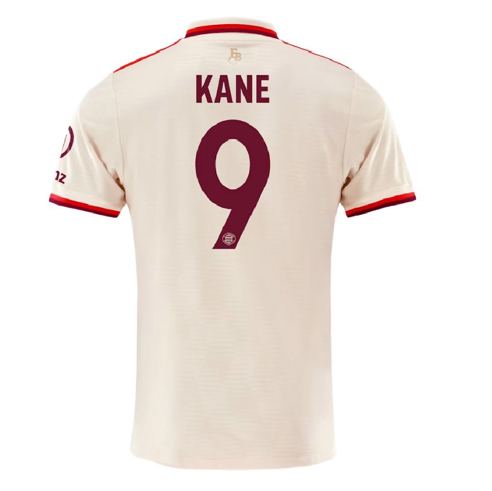 Jersey Harry Kane 9 Club 2025 Beige 3ero  Talla M
