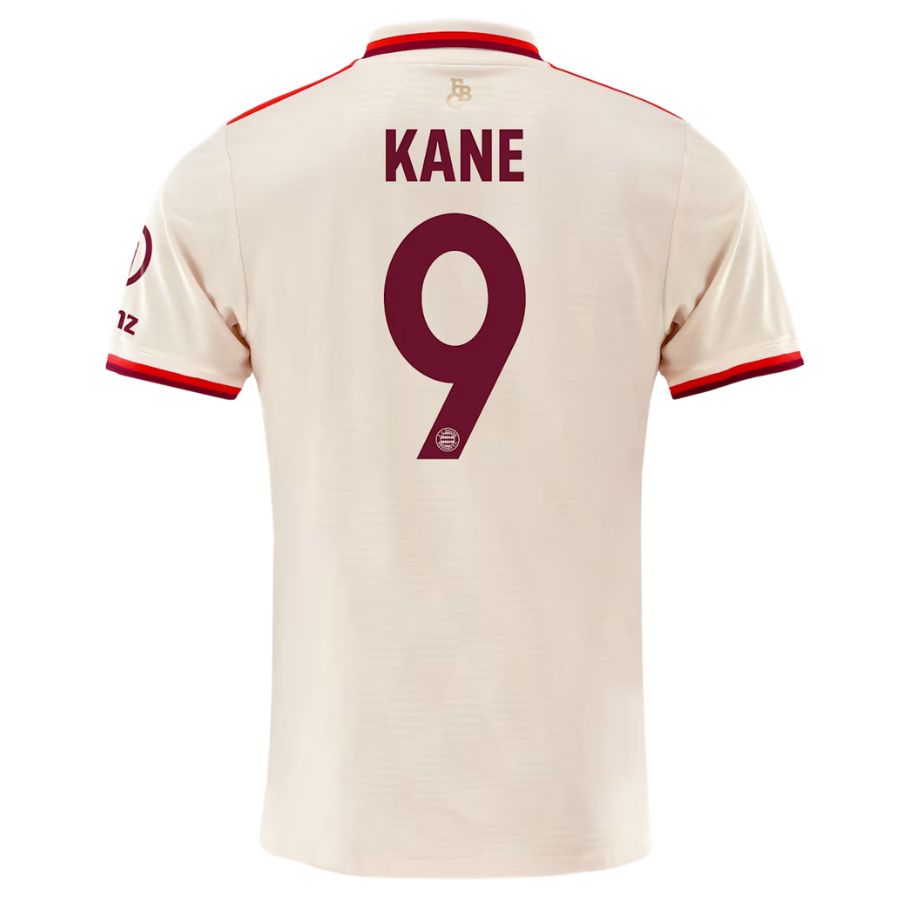 Jersey Harry Kane 9 Club 2025 Beige 3ero  Talla M