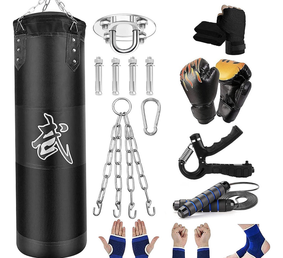 Bolsa Saco De Boxeo Profesional Costal De Box Con Guantes