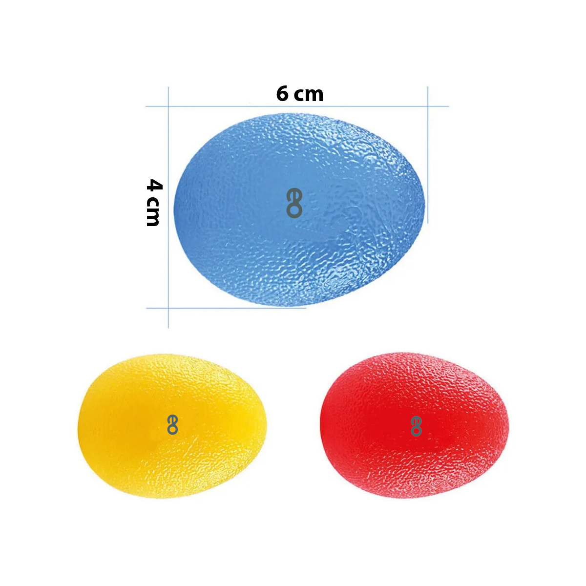Kit Pelotas Antiestrés Bolas De Ejercicio, Terapéuticas