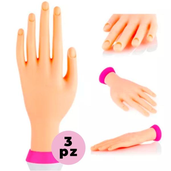 Mano De Practica Uñas Acrílicas Exhibición Maniquí Silicona