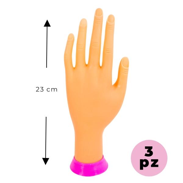 Mano De Practica Uñas Acrílicas Exhibición Maniquí Silicona