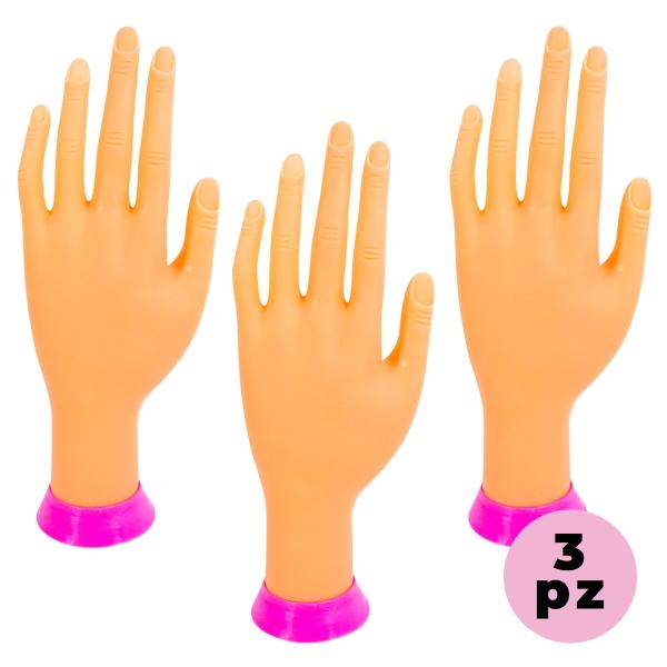 Mano De Practica Uñas Acrílicas Exhibición Maniquí Silicona