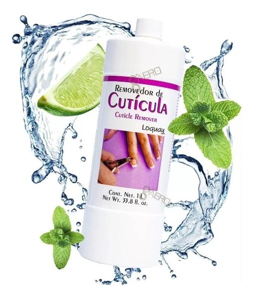 Removedor Ablandador De Cutícula Manicura Loquay 1 Litro