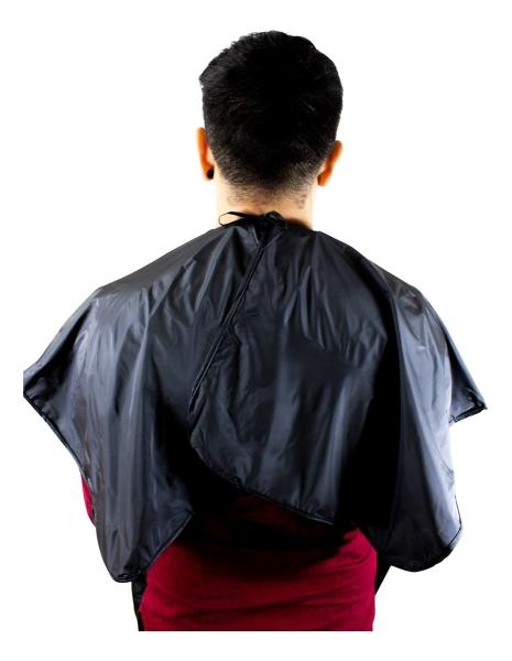 Cubridor Peinador Estilista Plastico Negro Largo Barber CUP