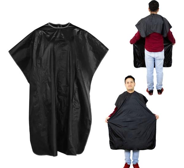 Cubridor Peinador Estilista Plastico Negro Largo Barber CUP