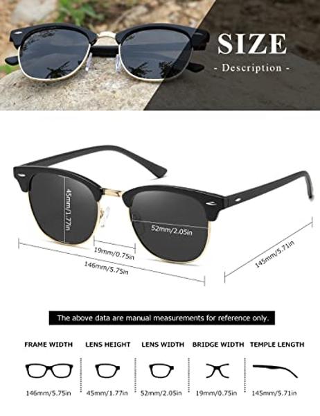 Gafas De Sol Ovaladas Retro SOJOS | Polarizadas UV400 | Unisex | Estilo Vintage Para Hombre Y Mujer