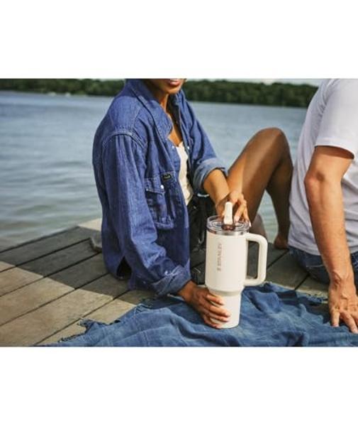 Vaso Stanley Quencher ProTour con pajita y tapa hermética de 1,2 litros | Pajita y asa integradas | Compatible con portavasos para viajes | Vaso térmico de acero inoxidable | Sin B