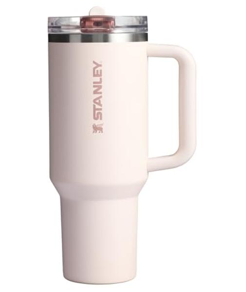 Vaso Stanley Quencher ProTour con pajita y tapa hermética de 1,2 litros | Pajita y asa integradas | Compatible con portavasos para viajes | Vaso térmico de acero inoxidable | Sin B