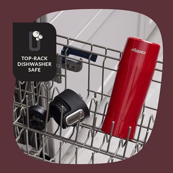 Botella de agua Owala Marvel FreeSip de acero inoxidable con aislamiento y pajita para deportes y viajes, sin BPA, 717 ml, Capitán América