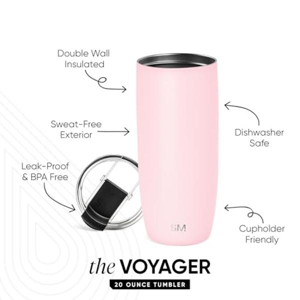 Vaso YETI Rambler de 945 ml con asa y tapa con pajita, taza de viaje con aislamiento al vacío y asa, de acero inoxidable, color rosa intenso