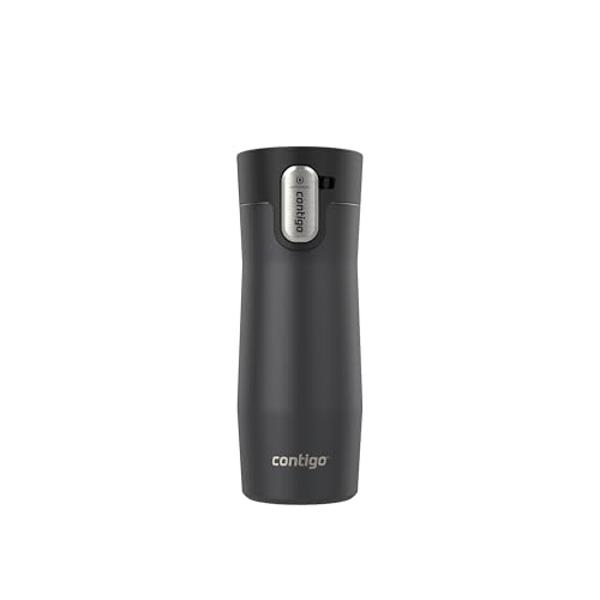Botella de agua de acero inoxidable Ello Pop & Fill de 22 oz con tecnología de llenado rápido, doble pared de metal con aislamiento al vacío, tapa hermética, reutilizable, sin BPA,