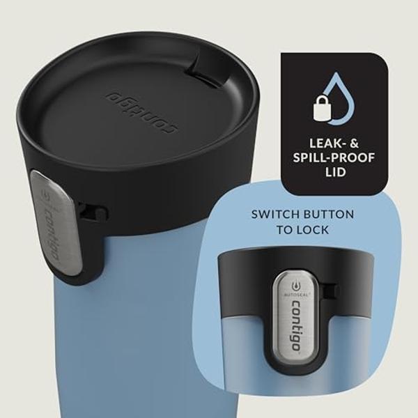 Botella de agua de acero inoxidable Ello Pop & Fill de 40 oz con tecnología de llenado rápido, doble pared de metal con aislamiento al vacío, tapa hermética, reutilizable, sin BPA,