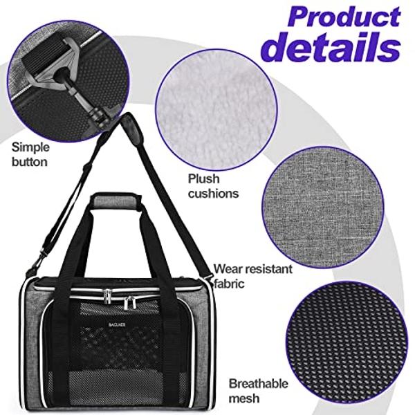 PETICON - Forro de carga para perros, impermeable, para SUV, sedanes y furgonetas, con protector de parachoques, antideslizante, tamaño grande, ajuste universal, color gris