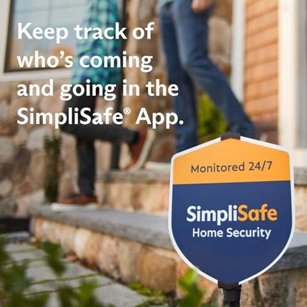 Cerradura inteligente SimpliSafe Serie 2 (negra) para el sistema de seguridad para el hogar de 3.ª generación