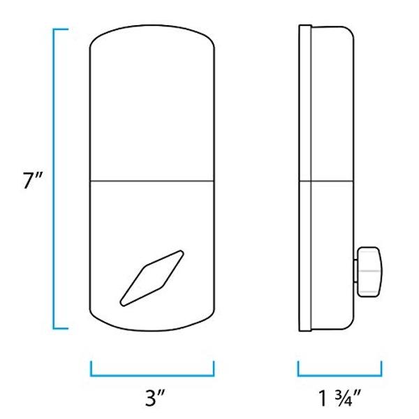 Cerradura de puerta de entrada sin llave con pestillo y manija - Cerraduras inteligentes frontales para puerta de entrada - con 2 manijas de palanca - Cerradura de puerta con códig