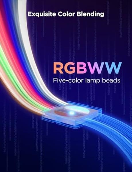 Tira de luces Govee RGBIC 2 Pro con Matter, luces LED Wi-Fi de 10 m para dormitorio, armario, fiesta, TV y escritorio de juegos, tiras de luces LED inteligentes compatibles con Ale