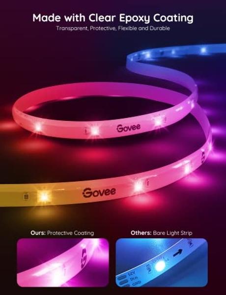Tira de luces LED Govee RGBIC Pro, tiras LED inteligentes de 10 m que cambian de color, compatibles con Alexa y Google, segmentadas, sincronización de música, control por wifi y ap