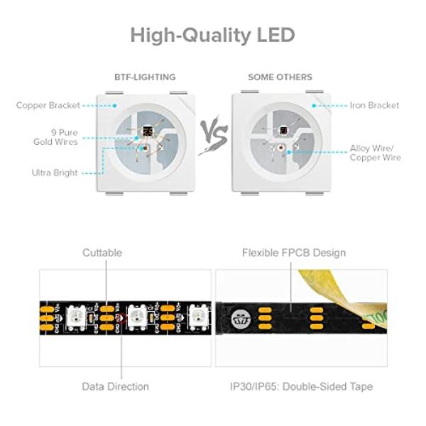 Tira de luces Govee RGBIC 2 Pro con Matter, luces LED Wi-Fi de 10 m para dormitorio, armario, fiesta, TV y escritorio de juegos, tiras de luces LED inteligentes compatibles con Ale