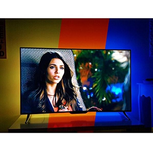 Kit de tiras de luces LED de retroiluminación USB CPLID para televisores inteligentes Sony y LG de 24 a 60 pulgadas, soporte de pared para HDTV, decoración para salas de juegos y e