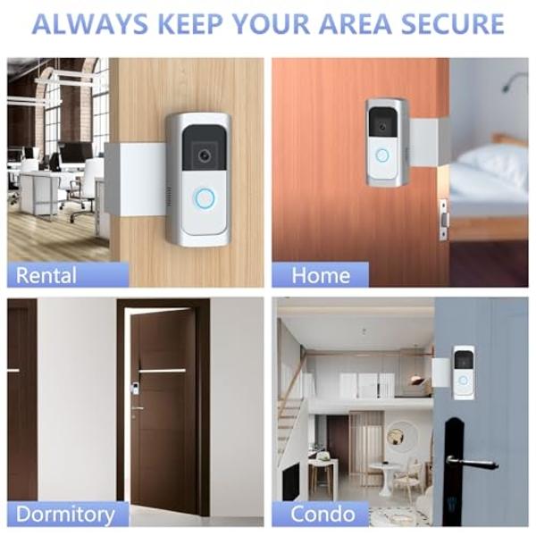 Soporte antirrobo para timbre con video RingDoorbell, sin taladros, compatible con Video Doorbell 2 (versión 2020), timbre a batería Plus/Pro inalámbrico, kits para casas y apartam