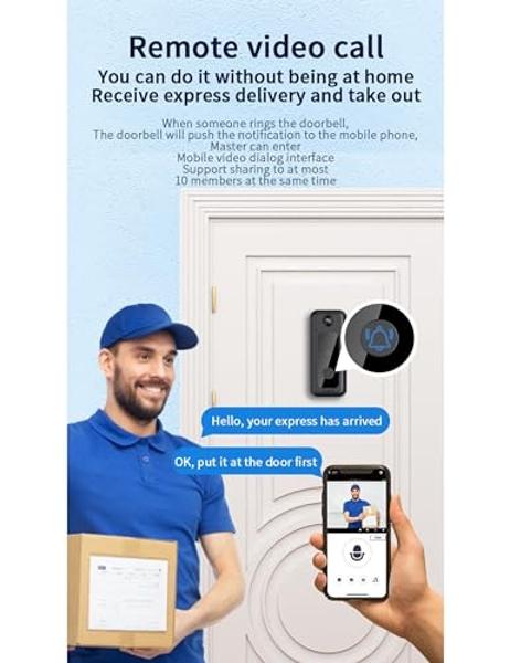 Timbre con cámara y video inteligente Lorex 1080p con cable y wifi, sin suscripción, con iluminación de seguridad inteligente, detección de movimiento, comunicación bidireccional e