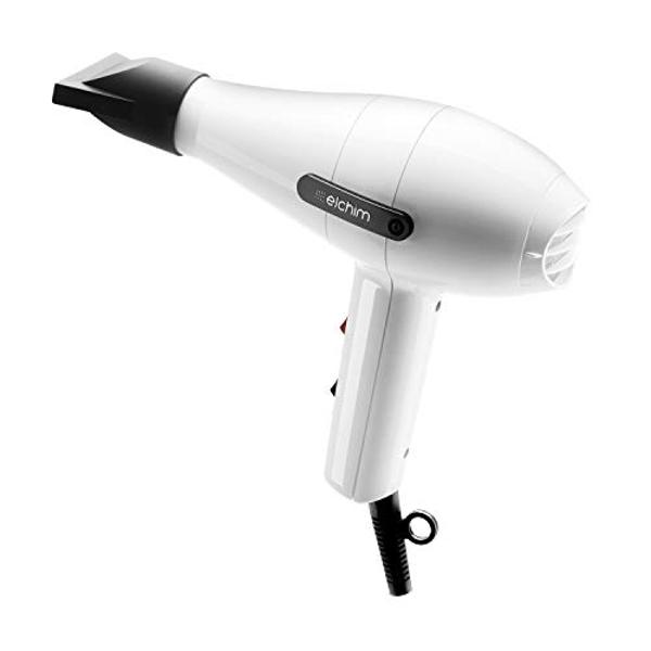 Secador de pelo iónico profesional para salón, potente motor de CA de 2200 vatios, con iones de cerámica y turmalina, silencioso, con difusor y 2 boquillas concentradoras, color ne