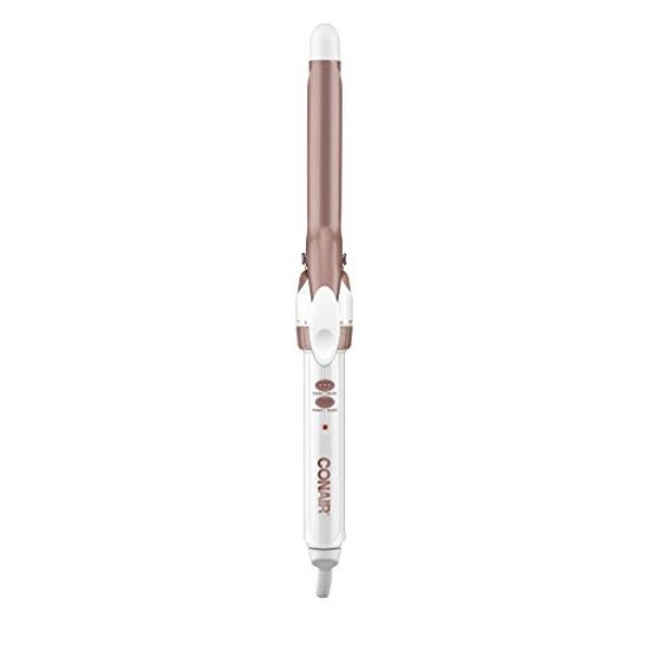 Rizador de cerámica doble Conair de 3/4 de pulgada, barril de ¾ de pulgada que produce rizos apretados; para usar en cabello corto a mediano