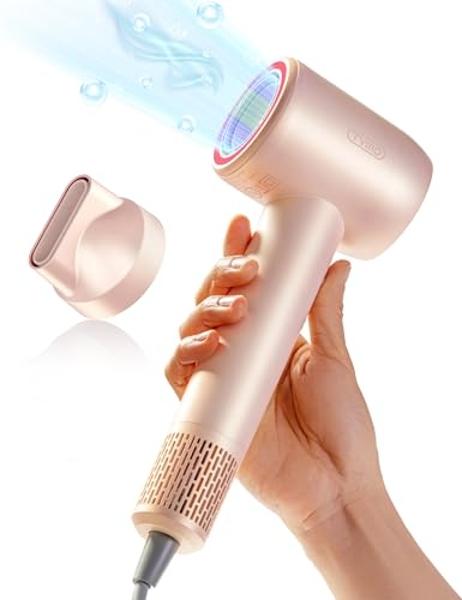 Secador de pelo con difusor y rizado Bellissima Italia Diffon Supreme - Difusor XL para ondas largas, rizos y espirales - Botón frío - Tecnología antifrizz