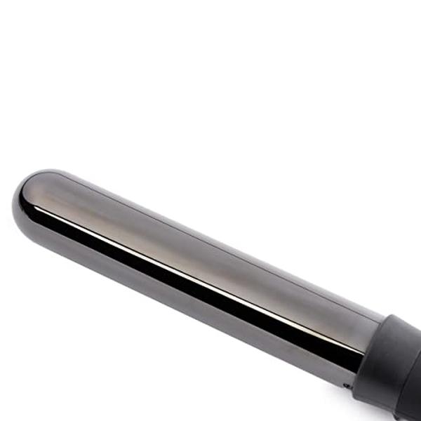 Rizador de titanio L'ANGE HAIR Le Curl | Rizador profesional para todo tipo de cabello | Rizador sin clip | El mejor rizador para rizos relajados y ondas playeras | Negro 32 mm