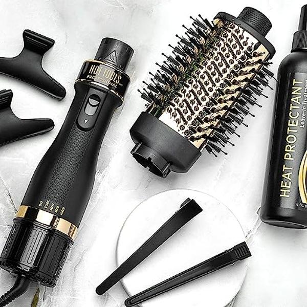Rizador de titanio L'ANGE HAIR Le Curl | Rizador profesional para todo tipo de cabello | Rizador sin clip | El mejor rizador para rizos relajados y ondas playeras | Negro 32 mm