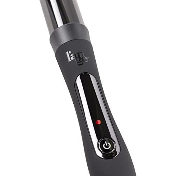Rizador de titanio L'ANGE HAIR Le Curl | Rizador profesional para todo tipo de cabello | Rizador sin clip | El mejor rizador para rizos relajados y ondas playeras | Negro 32 mm