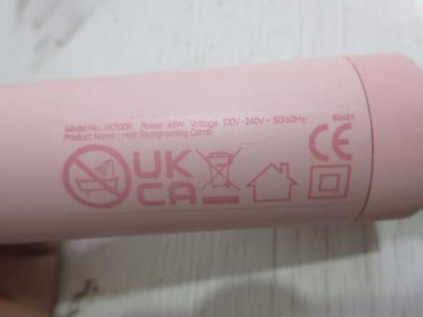 Cepillo alisador de pelo TYMO Ring para mujer, con 5 temperaturas, calentamiento rápido de 20 segundos y doble voltaje, color rosa