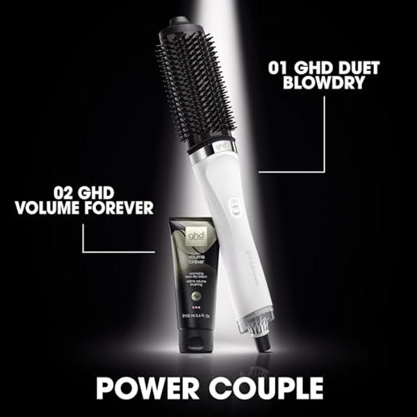 Cepillo secador ghd Duet Blowdry: Secado en húmedo sin daños por calor, 3 veces más volumen, 24 horas de duración, secado sin burbujas, 50 % más de brillo - Blanco