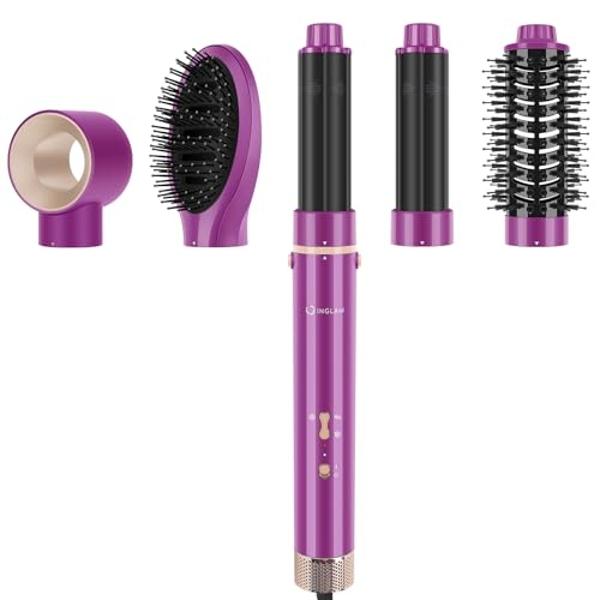 Plancha de pelo INFINITIPRO by CONAIR DigitalAIRE, sistema de peinado con aire para rizos, ondas, secado y volumen, 4 accesorios para personalizar tu look y bolsa de almacenamiento