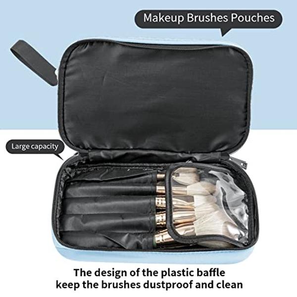 Neceser de viaje Icramsy. Neceser para mujer y hombre. Neceser colgante para cosméticos. Accesorios de viaje. Regalo para mujer y hombre (morado oscuro).