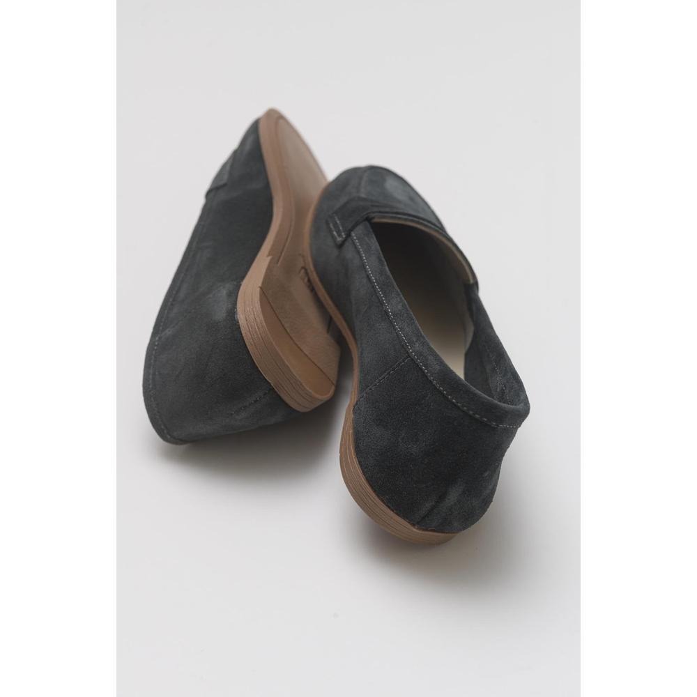Dorothy - Mocasines de ante color carbón oscuro